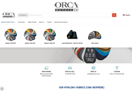 ORCARetail.us screenshot blog post